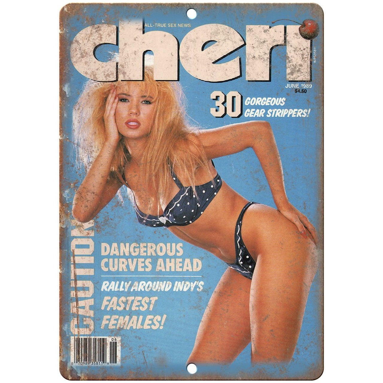 1989 Cheri Adult Playboy Porn Magazine Cover 10\
