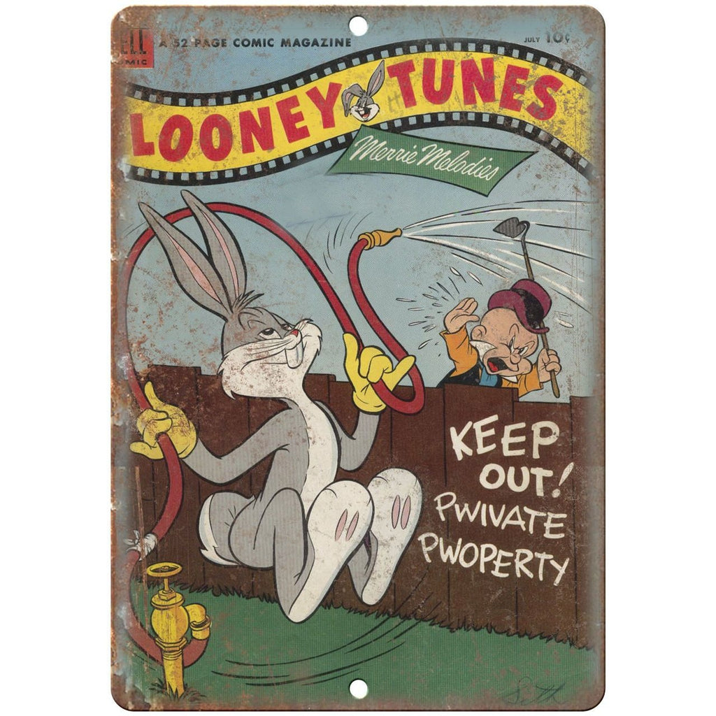 Looney Tunes Dell Comic Magazine Cover Art 10" x 7" Reproduction Metal Sign J87