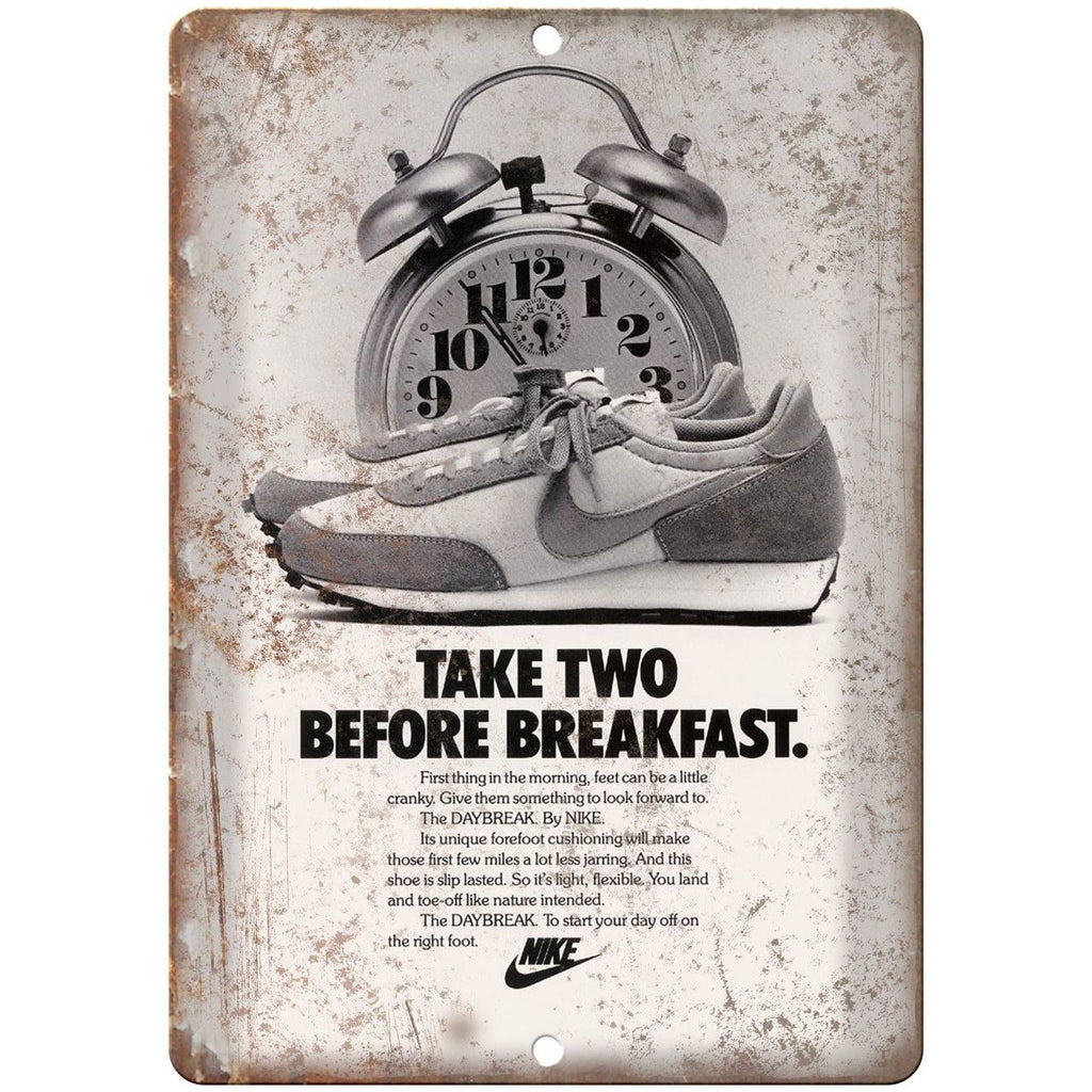 Nike Daybreak Vintage Sneaker Ad 10" X 7" Reproduction Metal Sign ZE80
