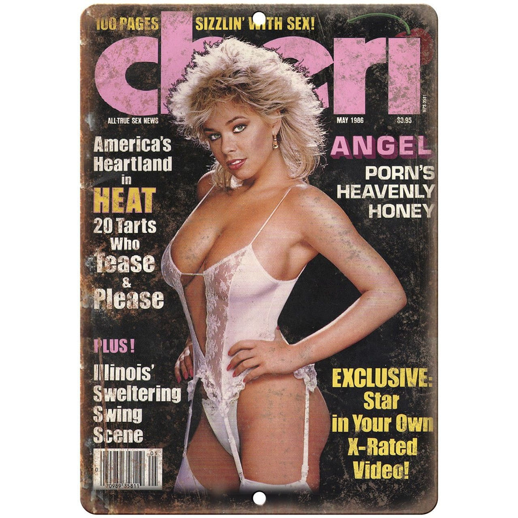 1986 Cheri Adult Porn X-Rated Magazine Cover 10"x7" Reproduction Metal Sign ZG02