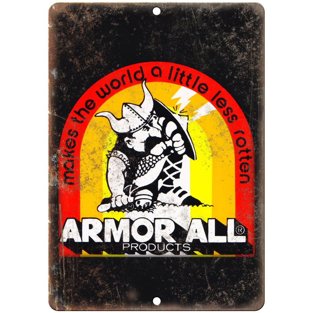 Armor All Auto Wax Car Vintage Ad 10" x 7" Reproduction Metal Sign A201