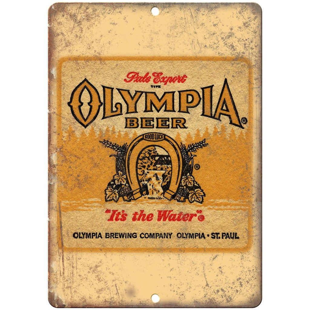 Olympia Beer St. Paul MN Man Cave D√©cor Vintage Ad Reproduction Metal Sign E135