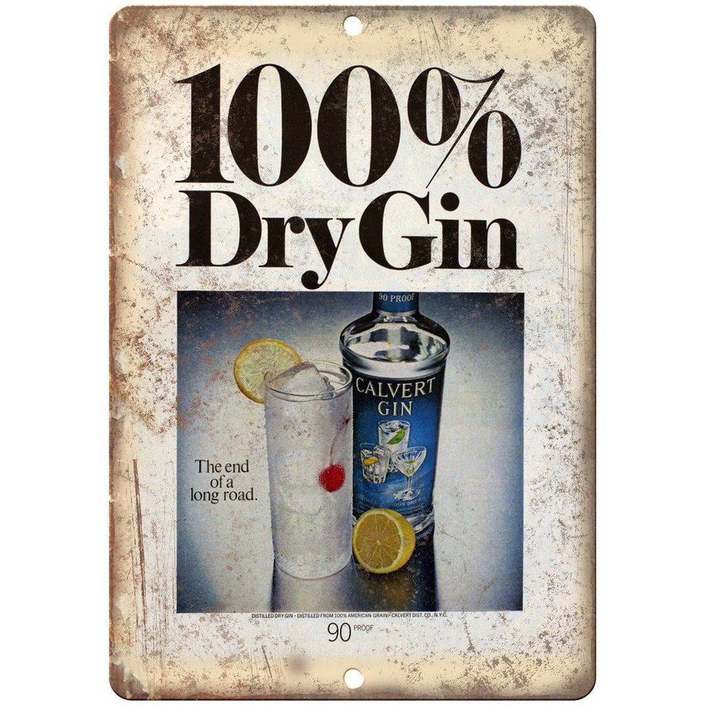 Calvert Gin Vintage Liquor Ad Reproduction Metal Sign E101