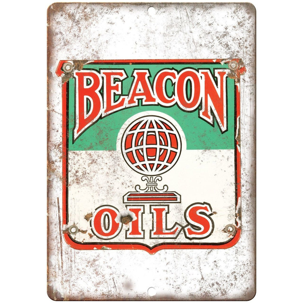 Beacon Oils Porcelain Look Reproduction Metal Sign U123