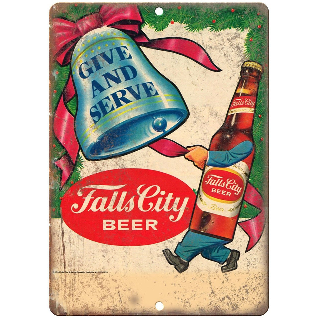 Falls City Beer Vintage Breweriana Ad Reproduction Metal Sign E52