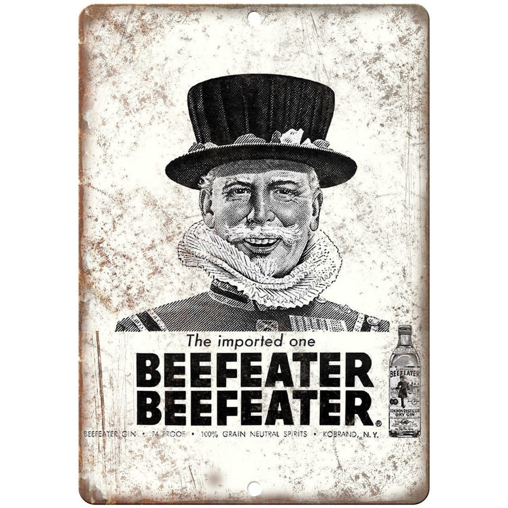 Beefeater Gin Vintage Liquor Ad Reproduction Metal Sign E98