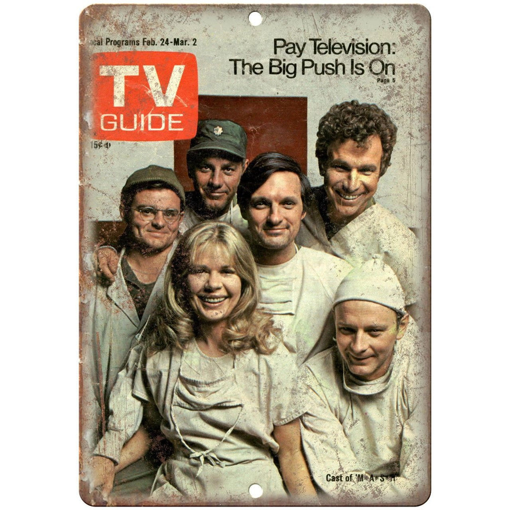 Mash TV Show TV Guide Cover Ad 10" x 7" Reproduction Metal Sign I35