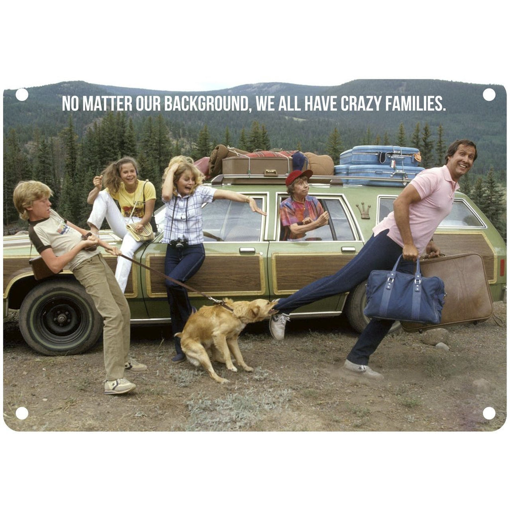 Vegas Vacation Crazy Family Quote10" x 7" Reproduction Metal Sign