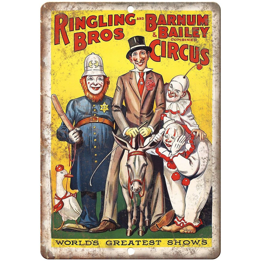 Ringling Bros Barnum Bailey Circus Poster 9" x 12" Reproduction Metal Sign ZH25