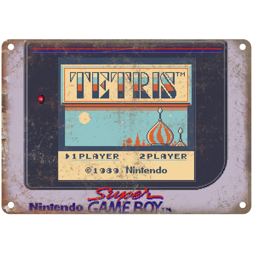 Nintendo Super Game Boy Teteris Star Screen 10"x7" Reproduction Metal Sign G126