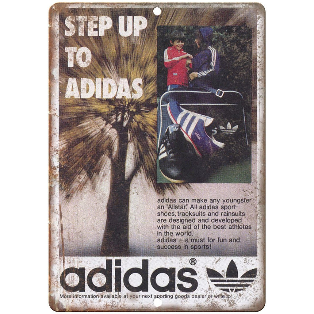 Adidas Soccer Shes Allstar Ad 10" X 7" Reproduction Metal Sign ZE50