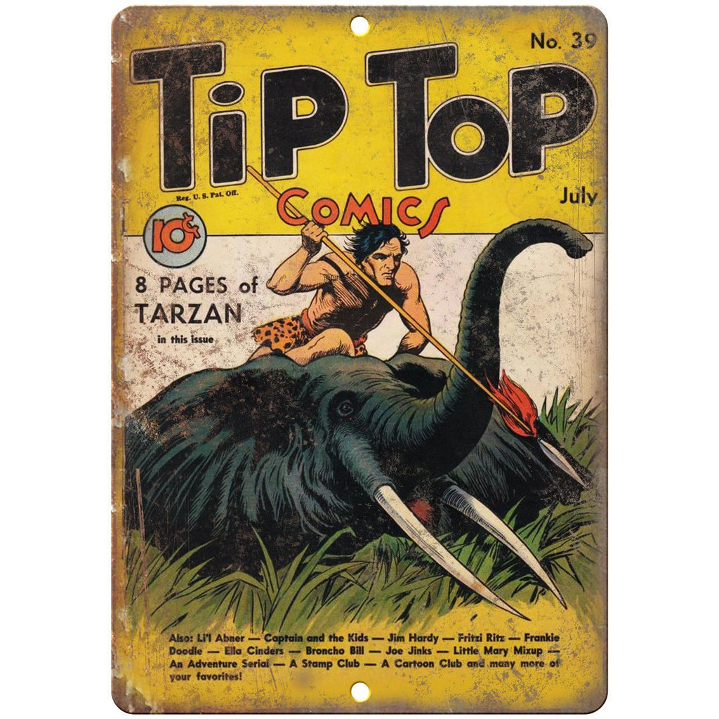Tip Top Comic No 39 Book Cover Vintage Ad 10" x 7" Reproduction Metal Sign J655