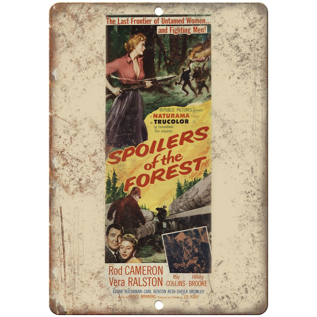 Spoilers of the Forest Naturama Movie Ad 10" X 7" Reproduction Metal Sign I154