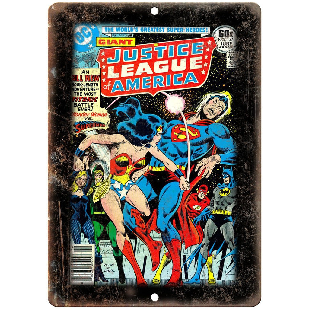 DC Comics Justice League America No 143 Comic 10"x7" Reproduction Metal Sign J11