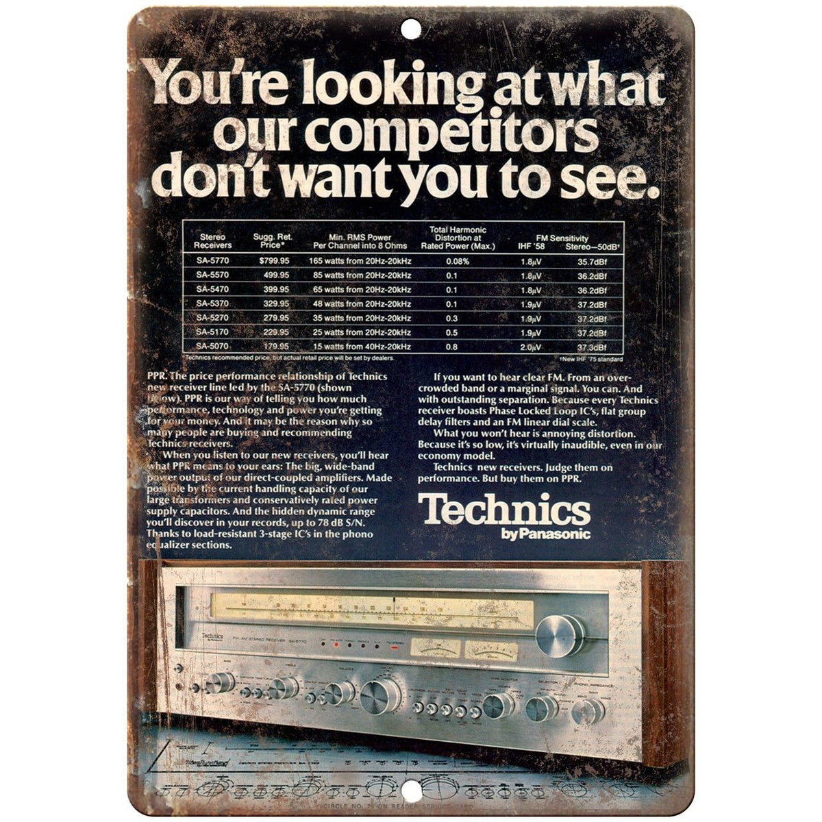Technics by Panasonic Receiver Ad 9