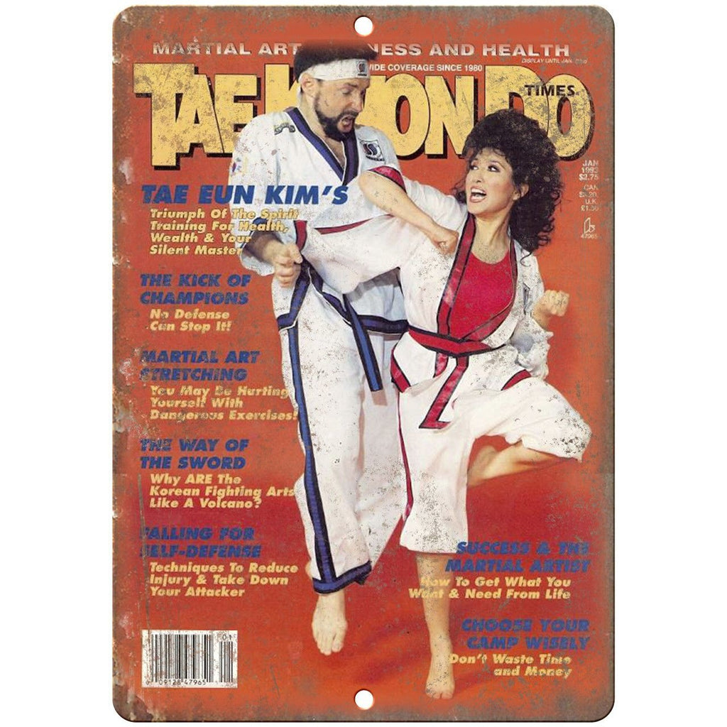 Vintage Taekwondo Times Martial Arts Magazine 10"x7" Reproduction Metal Sign X64