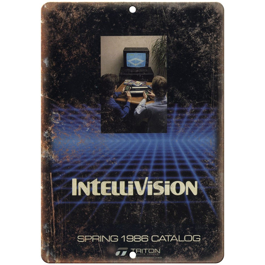 Intellivision Video Game Catalog Cover 10" x 7" Reproduction Metal Sign G112