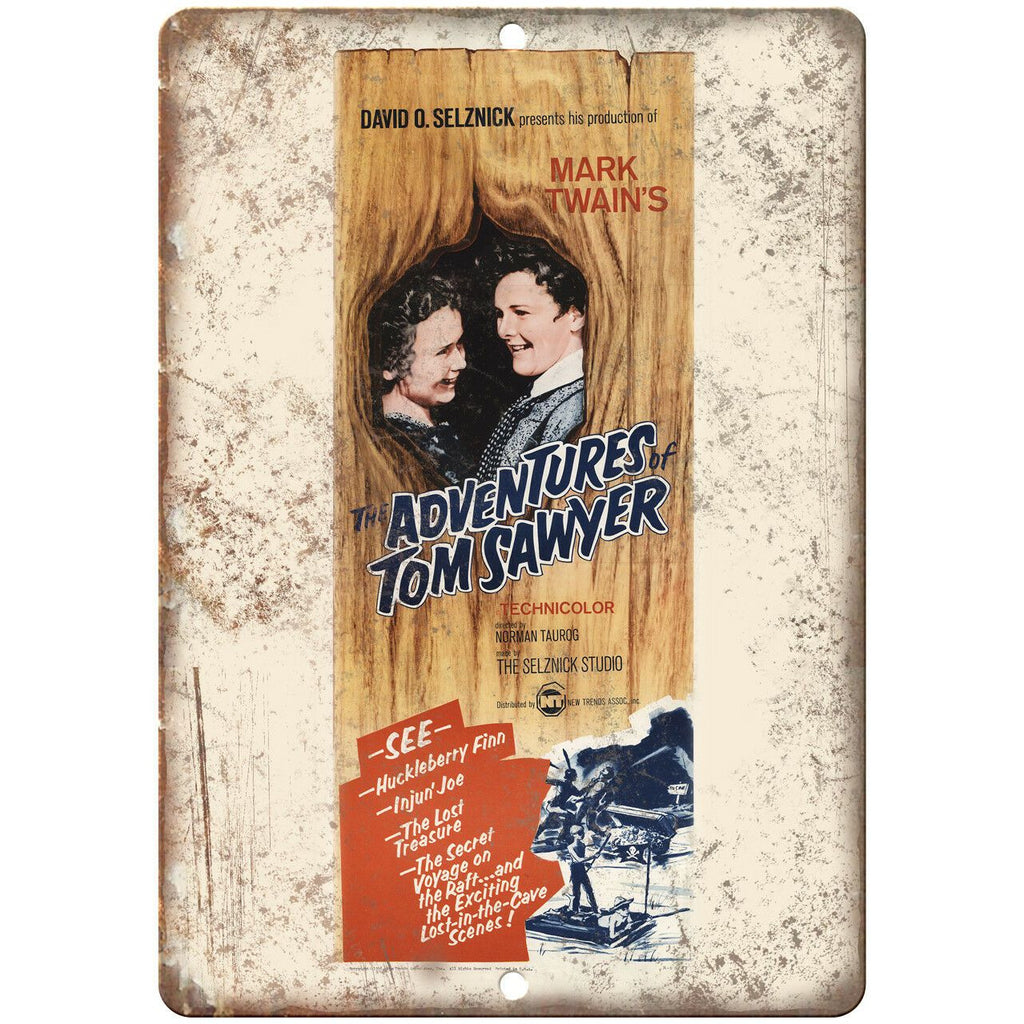 Adventures of Tom Sawyer Movie Ad 10" X 7" Reproduction Metal Sign I144