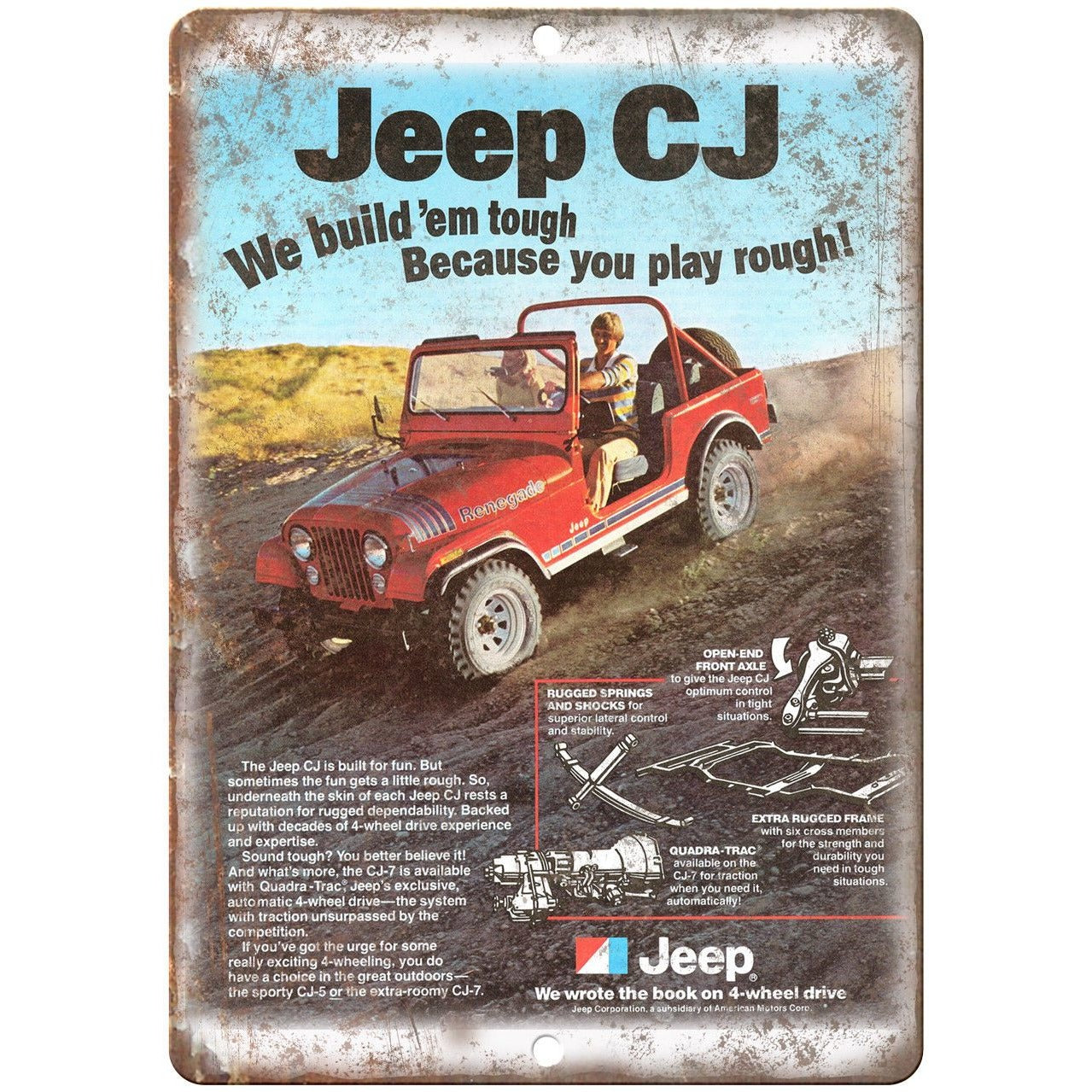 Vintage Amc Jeep Signs