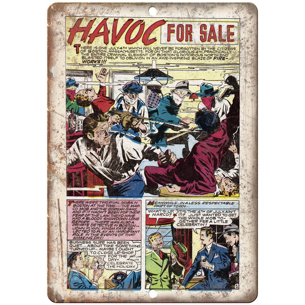Ace Comics Havoc For Sale Vintage Comic 10" X 7" Reproduction Metal Sign J377
