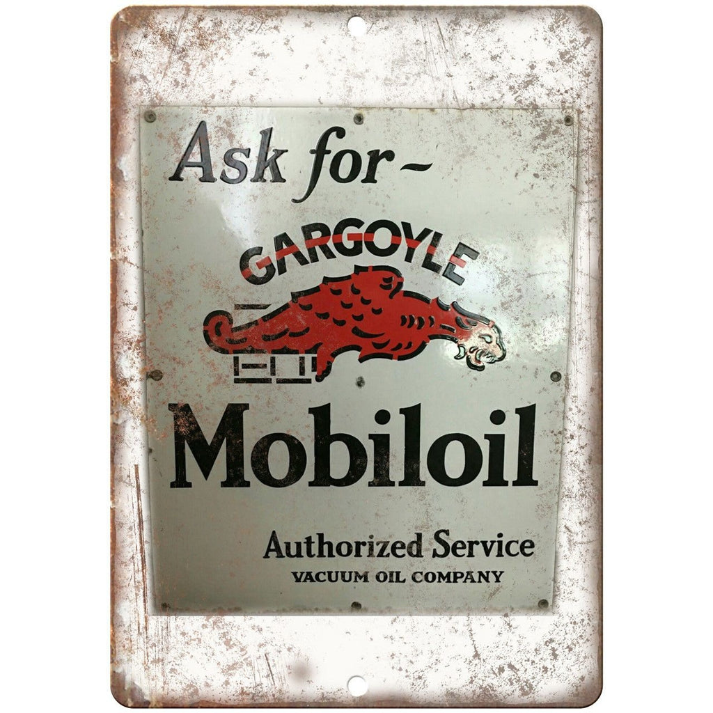Gargoyle Mobil Oil Porcelain Look Reproduction Metal Sign U147
