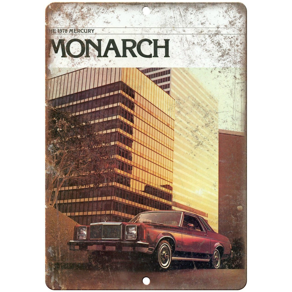 1978 Mercury Monarch Vintage Auto Ad 10" x 7" Reproduction Metal Sign A318