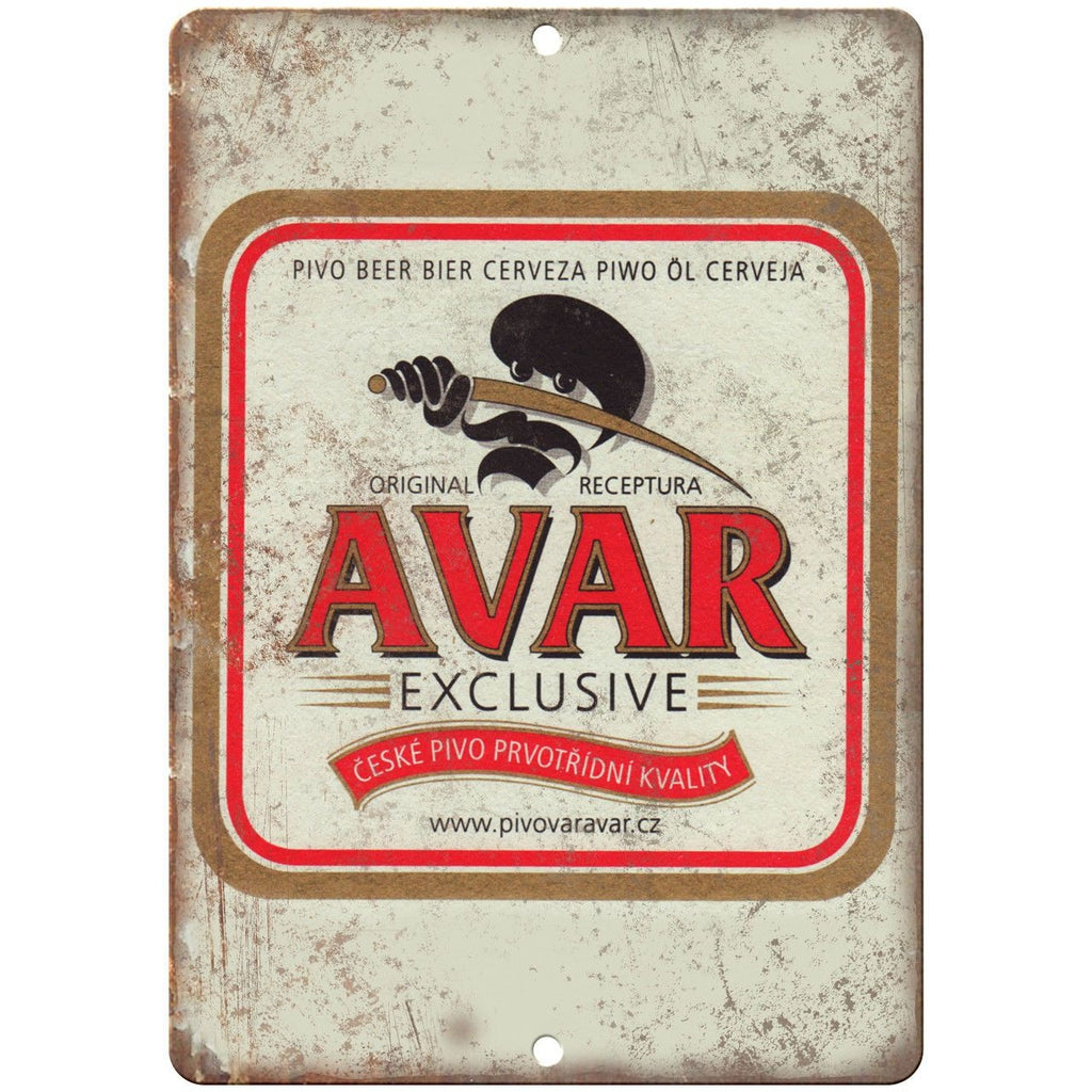 Avar Exclusive Beer Vintage Ad 9" x 12" Reproduction Metal Sign E249