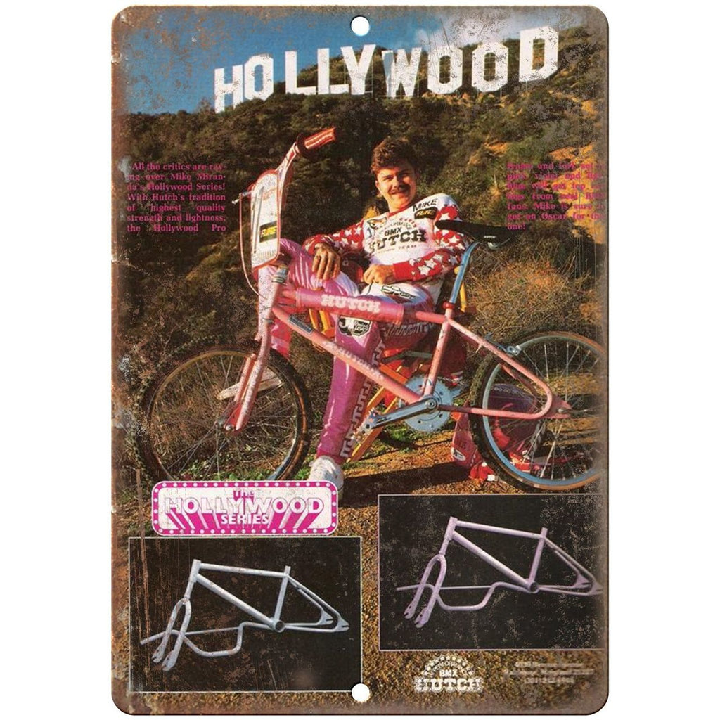 Hutch BMX Hollywood Series - 10" x 7" reproduction metal sign wall art