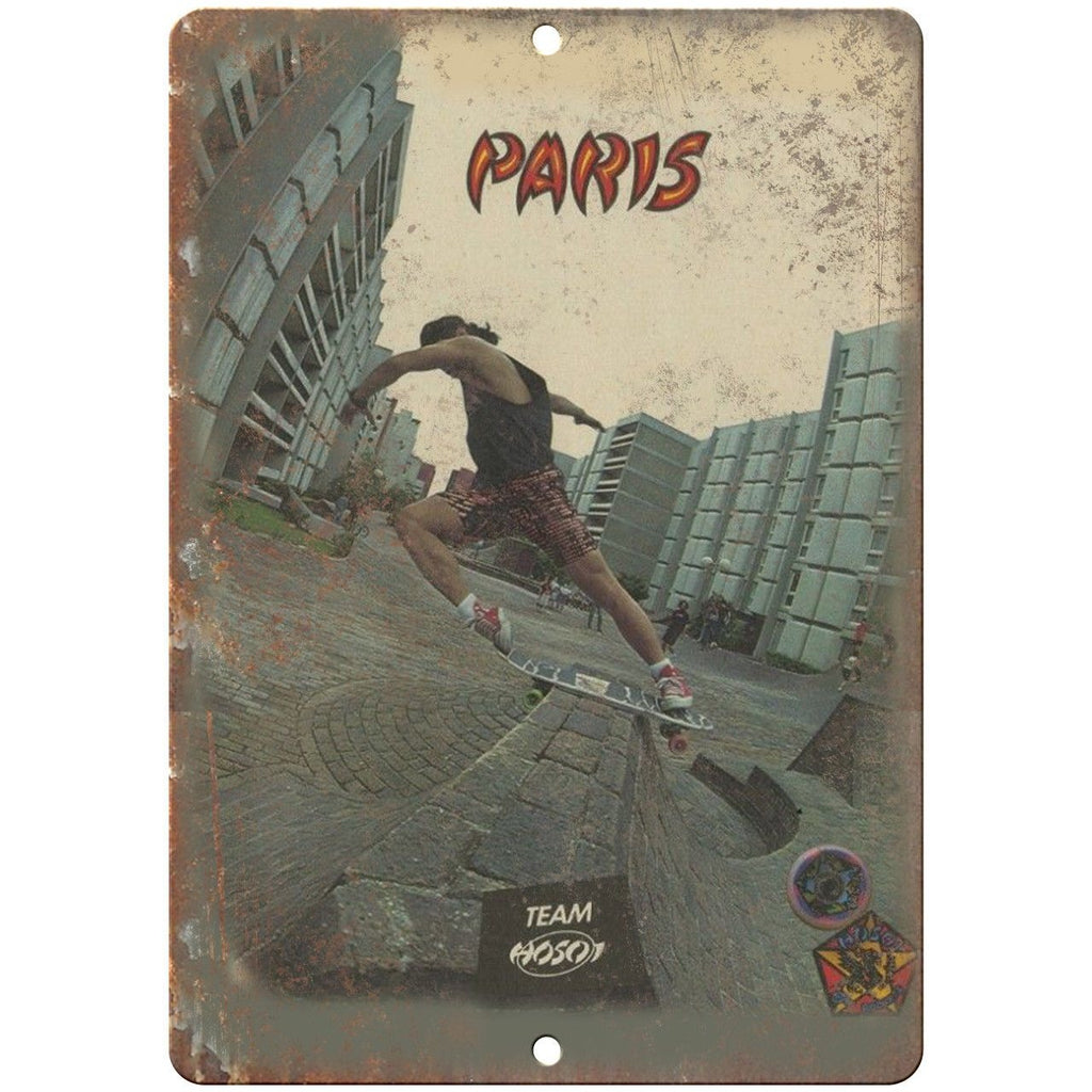 Christian Hosoi Skateboards Paris 10" x 7" Reproduction Metal Sign