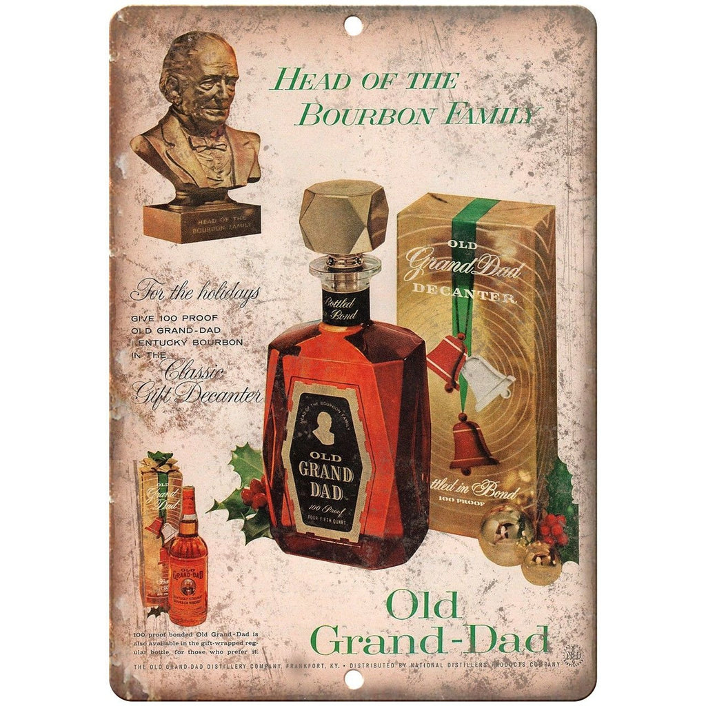 Old Grand-Dad Bourbon Vintage Liquor Spirits Ad Reproduction Metal Sign E119