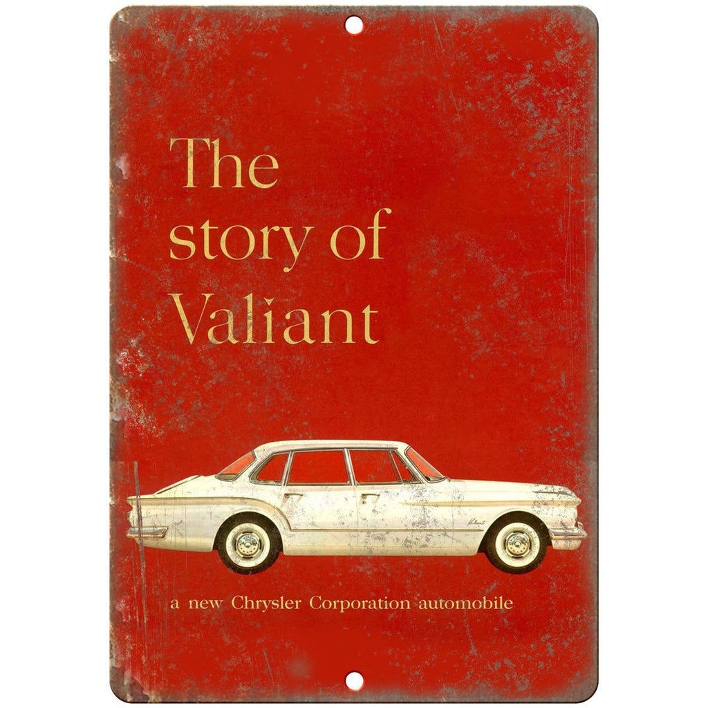1960 Plymouth Valiant Car Manual Ad 10" x 7" Reproduction Metal Sign