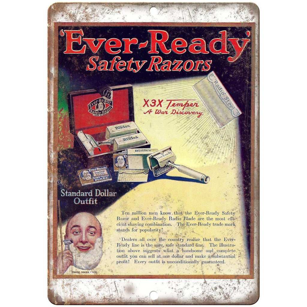Rusty Razorblade Radio Ever Ready Safety Razors Radio Blade Ad 9