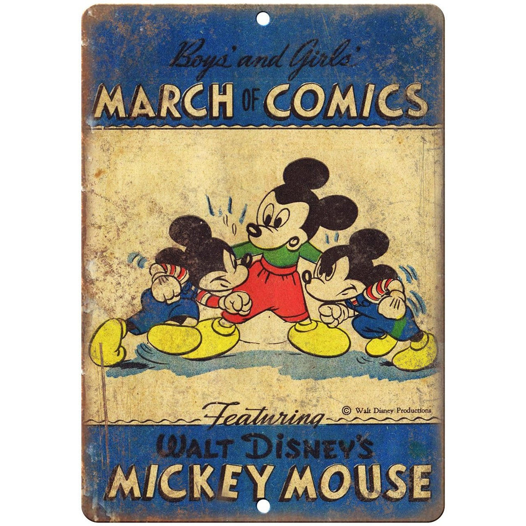 Boys and Girls March of Comics Vintage Ad 10" X 7" Reproduction Metal Sign J440