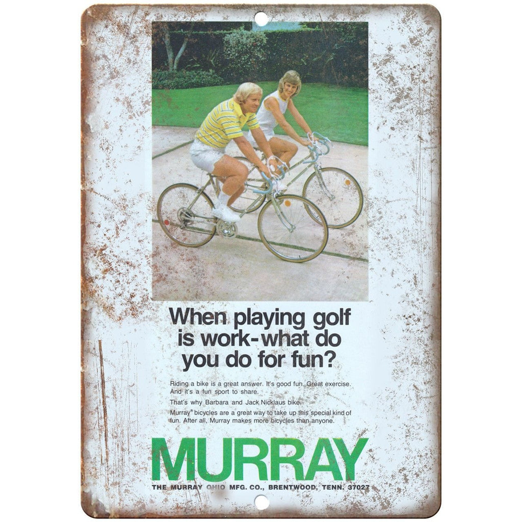 Murray Ohio Mfg. Co. 10 Speed Bike Vintage Ad 10"x7" Reproduction Metal Sign B17