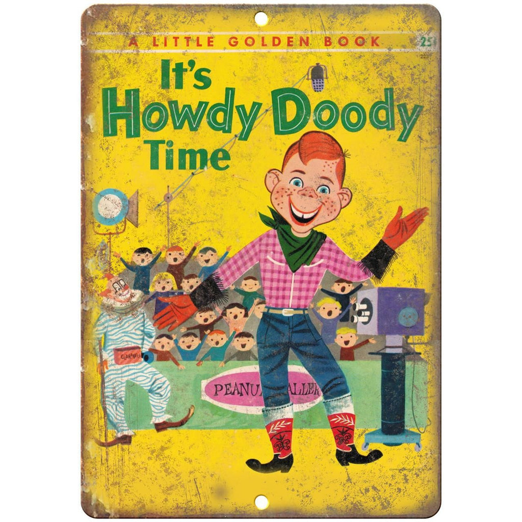It's Howdy Doody Time Comic Cover Art 10" x 7" Reproduction Metal Sign J77
