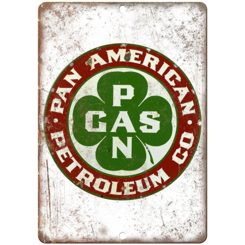 Pan American Petroeum Porcelain Look Reproduction Metal Sign U144