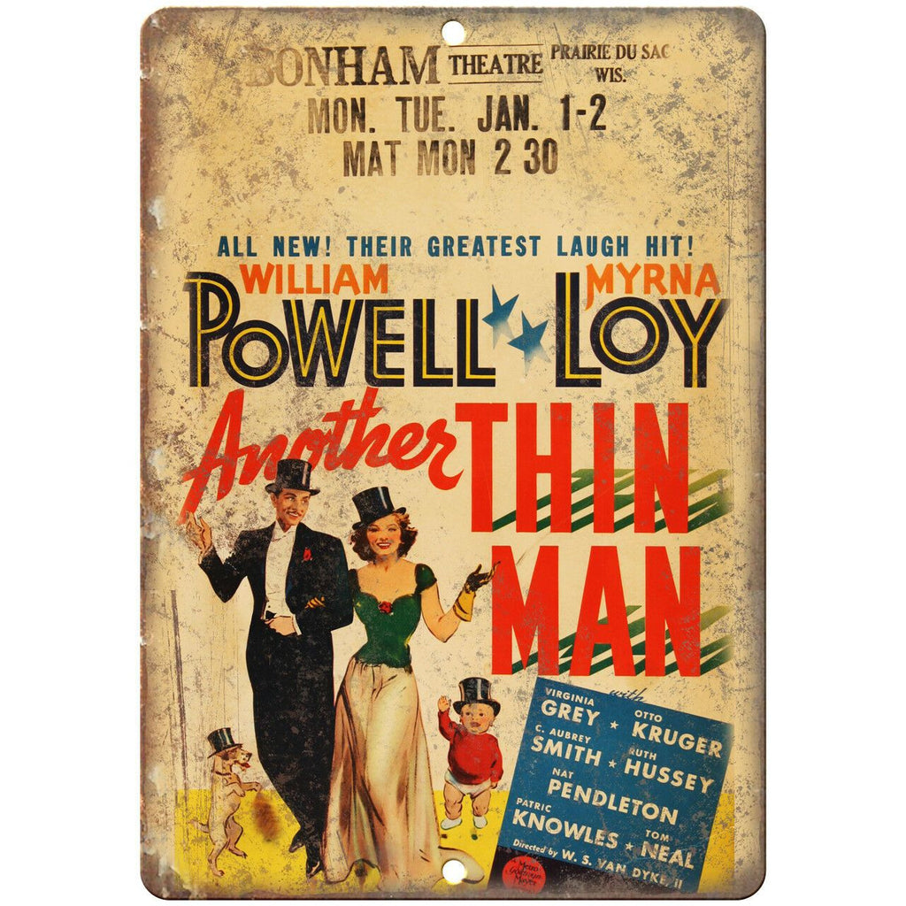 Another Thin Man William Powell Poster 10" X 7" Reproduction Metal Sign I126