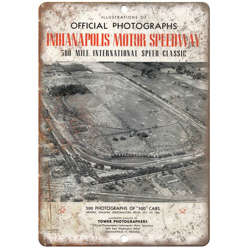 Indianapolis Motor Speedway Speed Classic 10" X 7" Reproduction Metal Sign A672