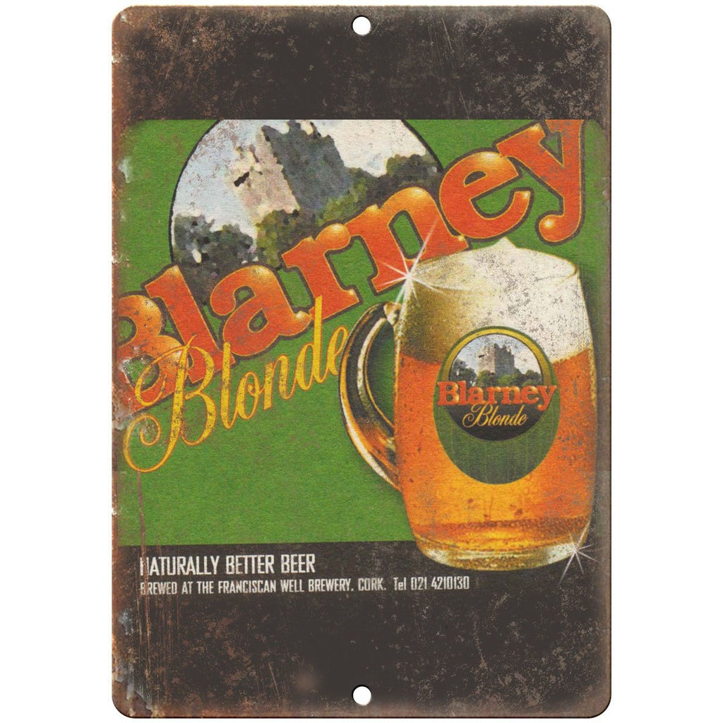 Blarney Blonde Cork Ireland Vintage Beer 10" x 7" Reproduction Metal Sign E266