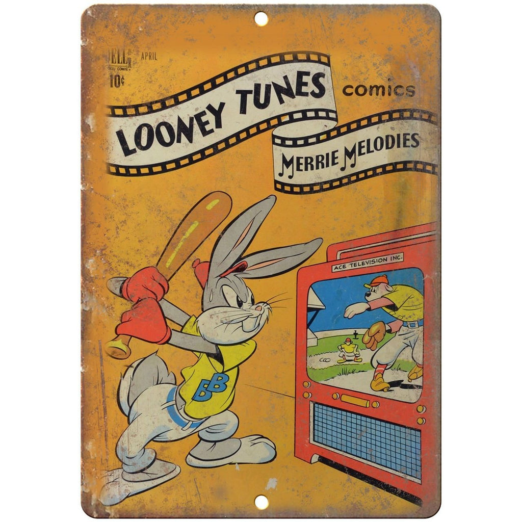 Looney Tunes Dell Comics Vintage Cover Art 10" x 7" Reproduction Metal Sign J98