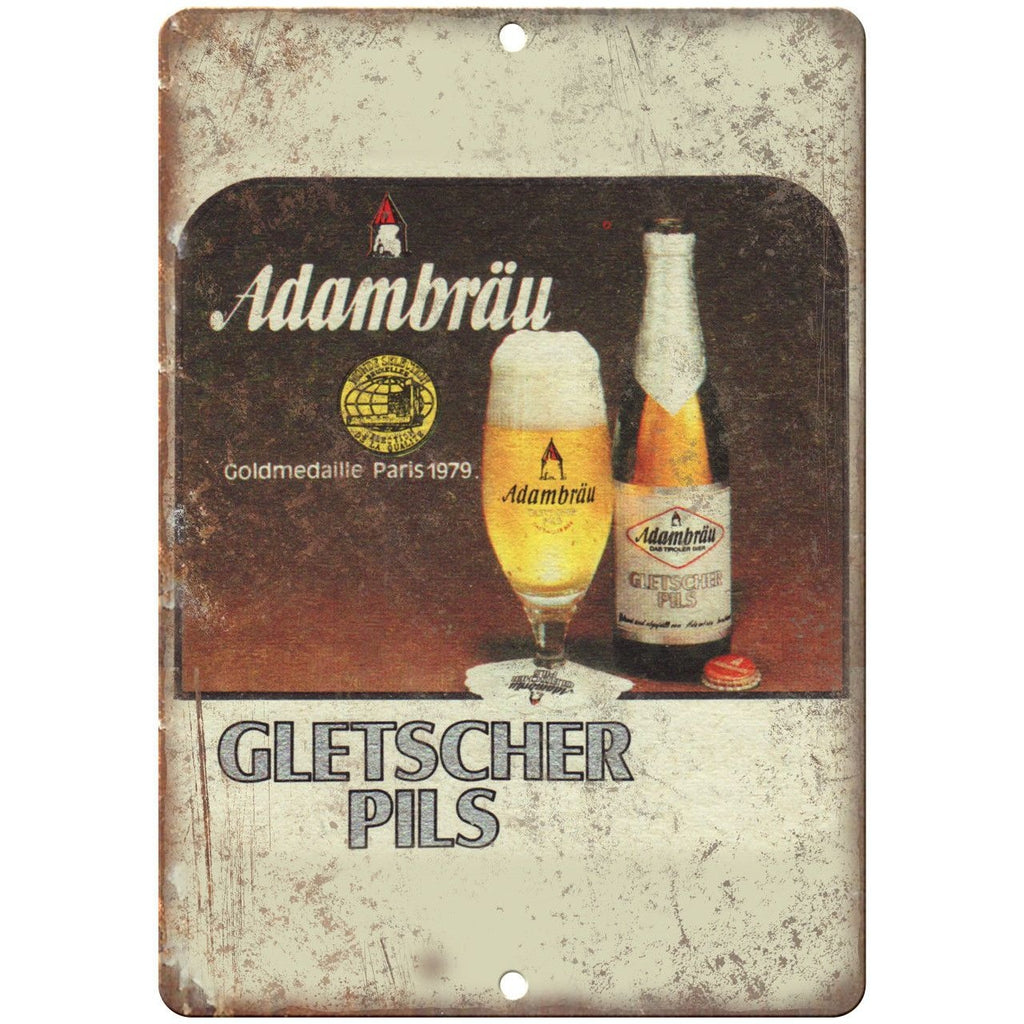 Abambrau Gletscher Pils Beer 1979 Man Cave D‚àö¬©cor Reproduction Metal Sign E134