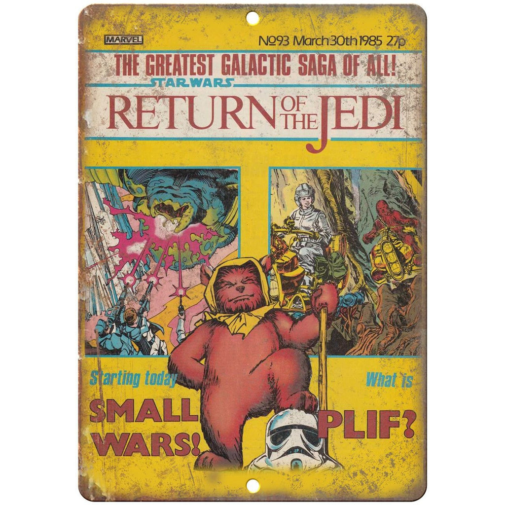 Star Wars Return of The Jedi Comic Cover Art 10"x7" Reproduction Metal Sign J18