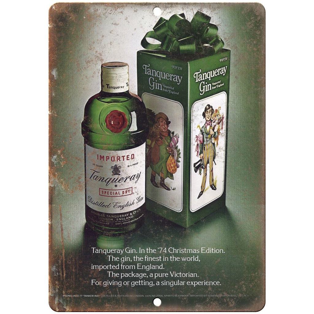 1974 Tanqueray Dry Gin Vintage Liquor Ad Reproduction Metal Sign E84