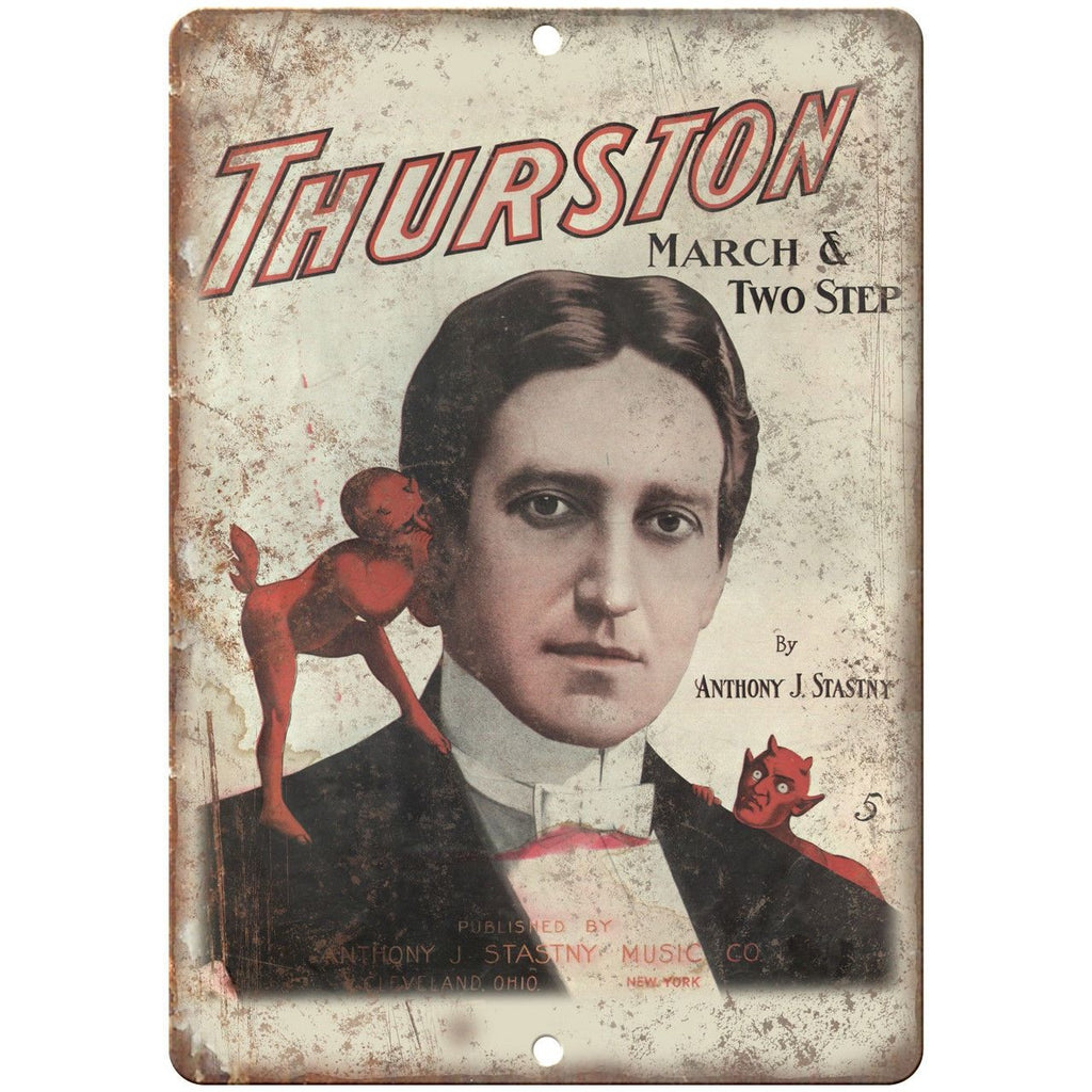 Thurston march & Two Step Poster 10" X 7" Reproduction Metal Sign ZH191