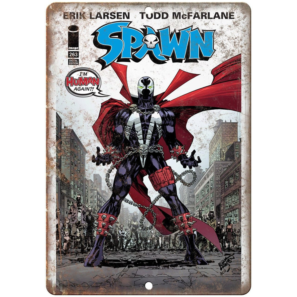 The Spawn Sign Comic Metal Signs – Rusty Walls Sign Shop