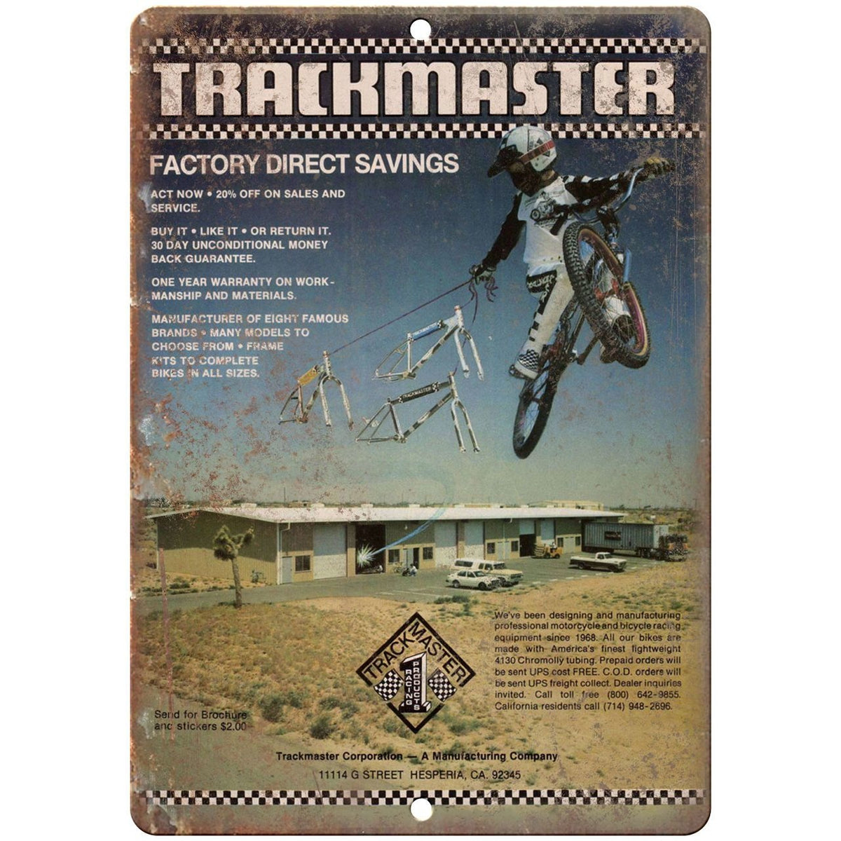1982 Trackmaster BMX RARE ad 9