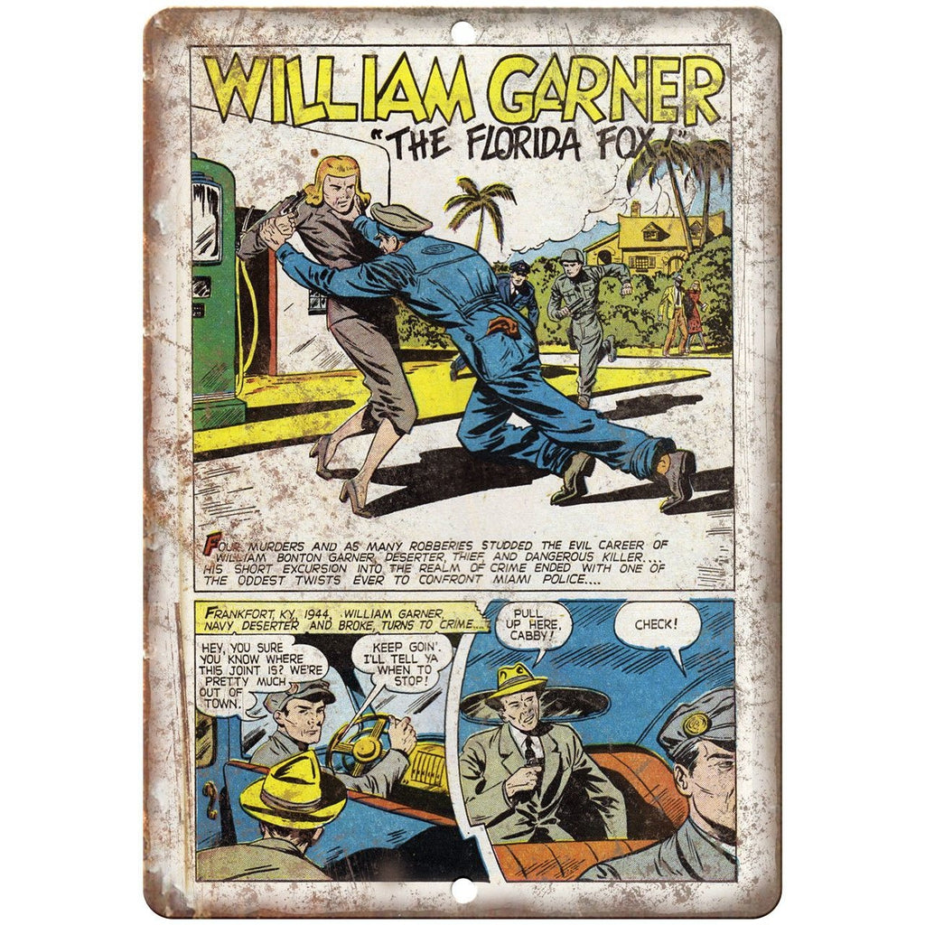 Ace Comics William Garner Comic Strip 10" X 7" Reproduction Metal Sign J359