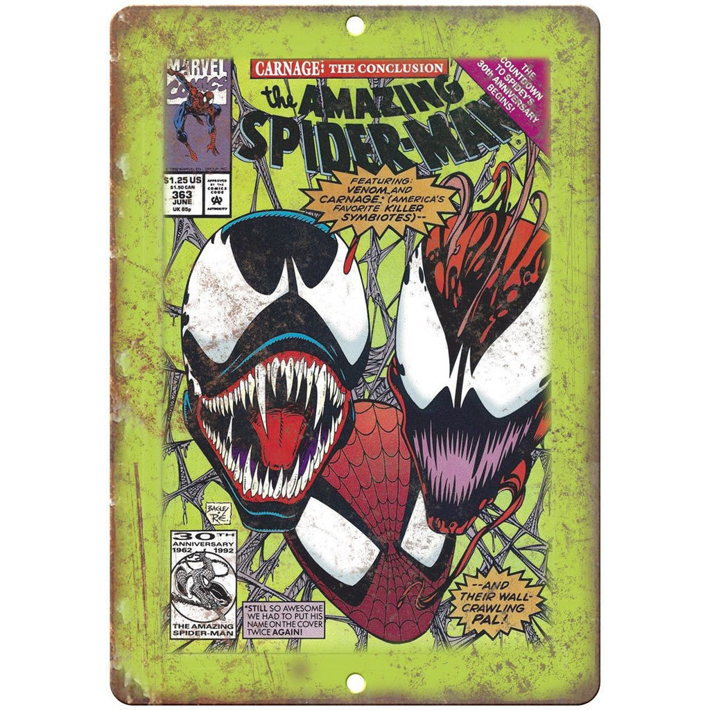 Spider-Man Carnage Issue 363 Marvel Comics 10" x 7" Reproduction Metal Sign J05
