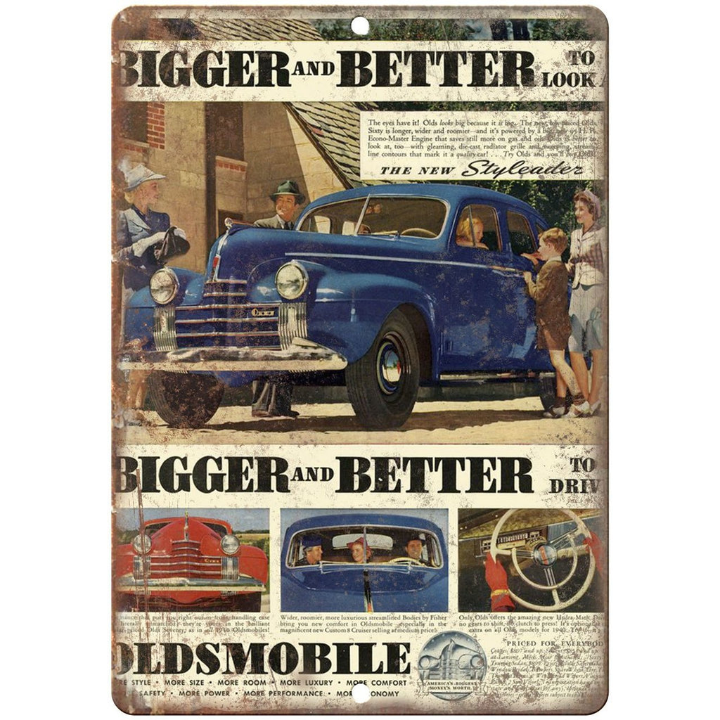 10" x 7" Metal Sign - 1940 Oldsmobile Truck Ad - Vintage Look Reproduction