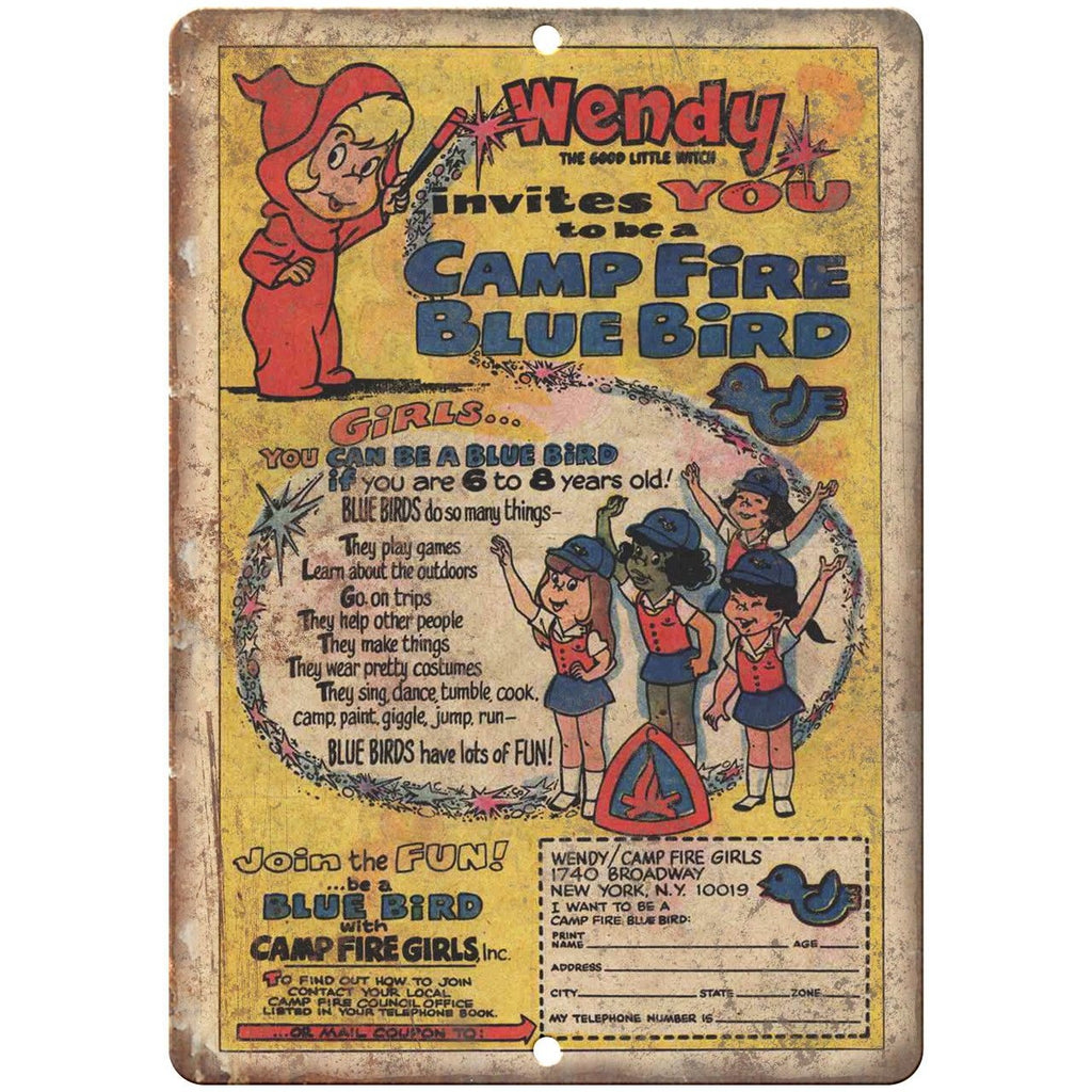 Wendy The Good Little Witch Comic Book Ad 10" X 7" Reproduction Metal Sign J425